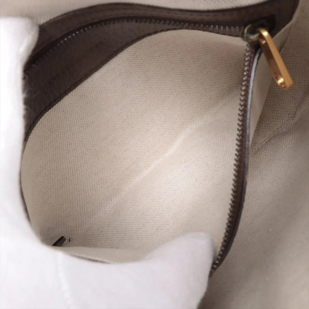 Gucci GG Supreme Shoulder Bag Brown PVC Leather Crossbody 699439 - Picture 7 of 11